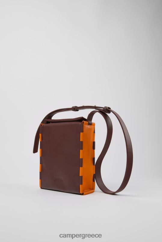 Βουργουνδία τσαντάκια ντιζάιν γραβάτα μπορντώ και πορτοκαλί χιαστί Camper XTDPX1764