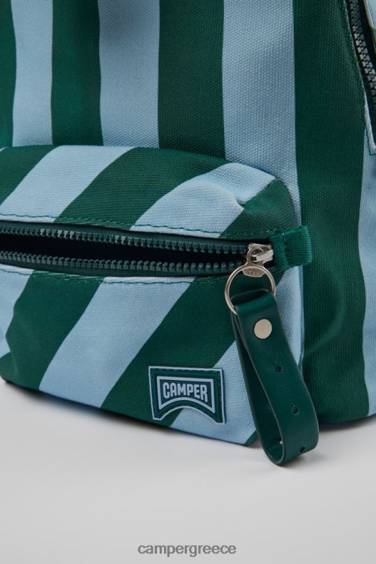 μπλε σχέδιο ado μικρό μπλε και πράσινο σακίδιο από ανακυκλωμένο βαμβάκι Camper XTDPX1861