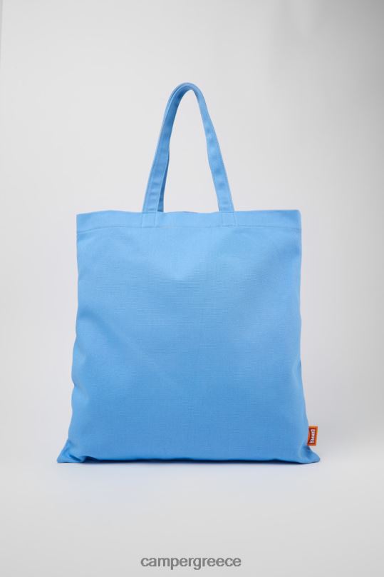 μπλε τσάντα tote design conmigo μπλε πορτοκαλί και μαύρο Camper XTDPX1768