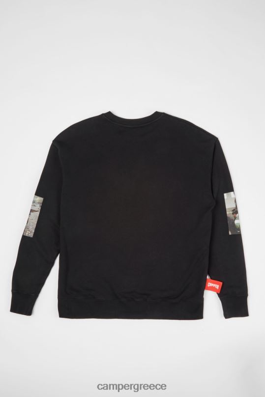 μαύρος φούτερ μαύρο φούτερ με στάμπα γαϊδουριού νέες παραλαβές Camper XTDPX1847