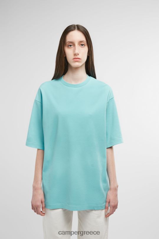 μπλε μπλουζάκι σιέλ μπλουζάκι με στάμπα γαϊδουριού νέες παραλαβές Camper XTDPX1851