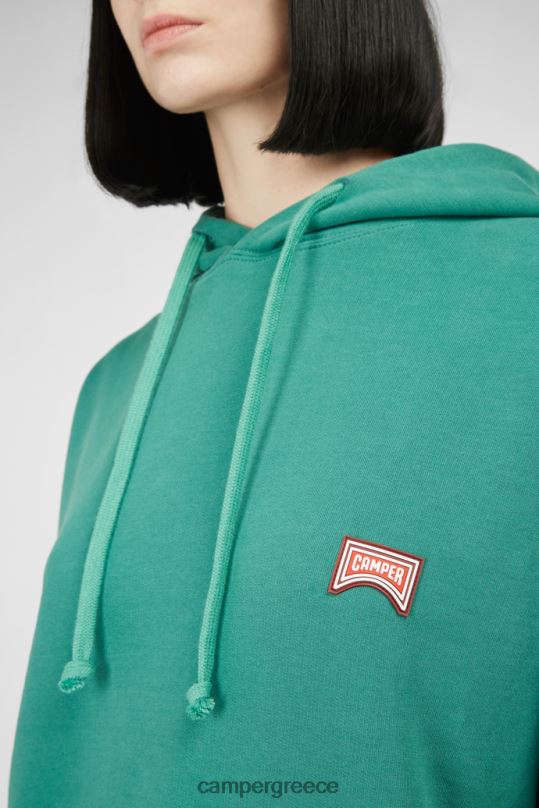 πράσινος design φούτερ με φούτερ με πράσινη και λευκή στάμπα unisex Camper XTDPX1833