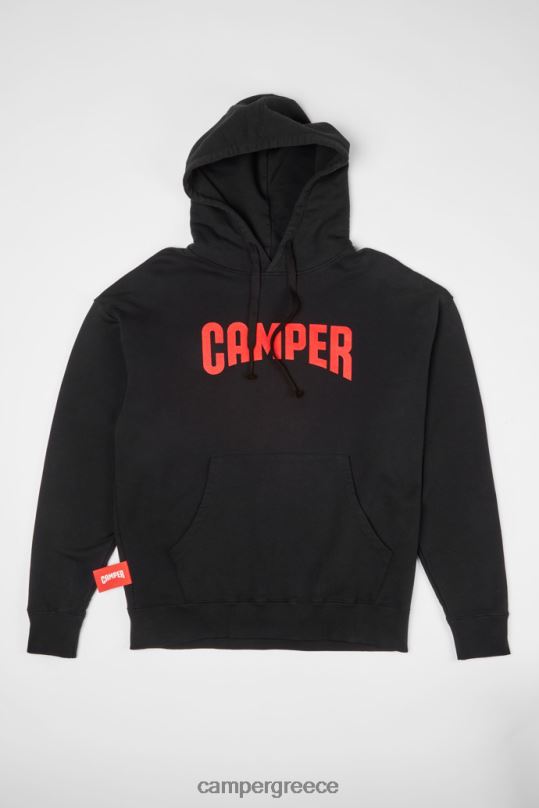 μαύρος hoodie μαύρο hoodie με λογότυπο Camper XTDPX1842