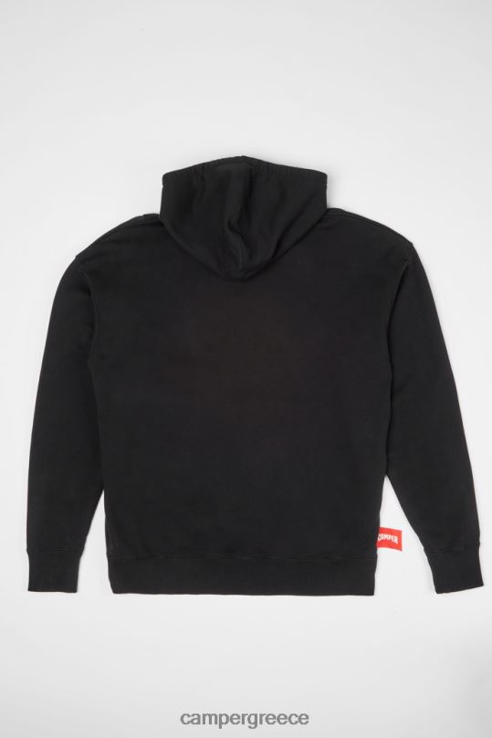μαύρος hoodie μαύρο hoodie με λογότυπο Camper XTDPX1842