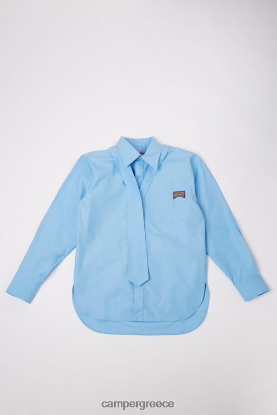 μπλε σχέδιο πουκάμισο μπλε unisex πουκάμισο Camper XTDPX1831