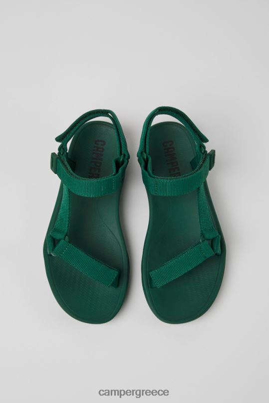 πράσινος Σχεδιασμός ταιριάζουν με πράσινα υφασμάτινα σανδάλια για γυναίκες Camper XTDPX864