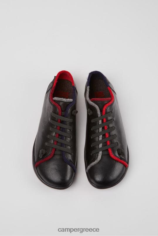 μαύρος δίδυμα μαύρα δερμάτινα και μάλλινα παπούτσια για γυναίκες νέες αφίξεις Camper XTDPX892