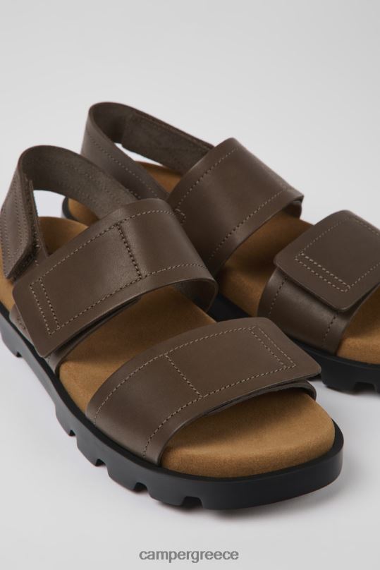 καφέ πέδιλο brutus καφέ δερμάτινα σανδάλια για γυναίκες νέες αφίξεις Camper XTDPX847