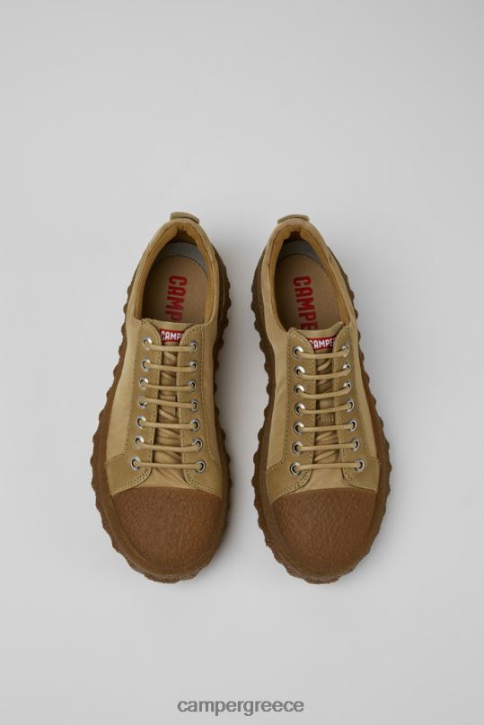 μπεζ αποκλειστικά γυναικεία παπούτσια από ύφασμα και δερμάτινα μπεζ michelin εδάφους Camper XTDPX891