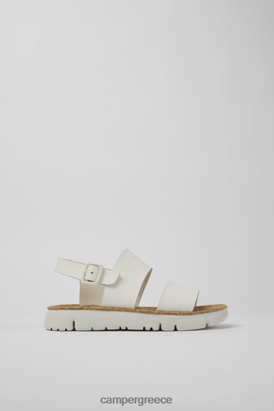 άσπρο Γυναικεία σανδάλια από λευκό δέρμα oruga νέες παραλαβές Camper XTDPX830