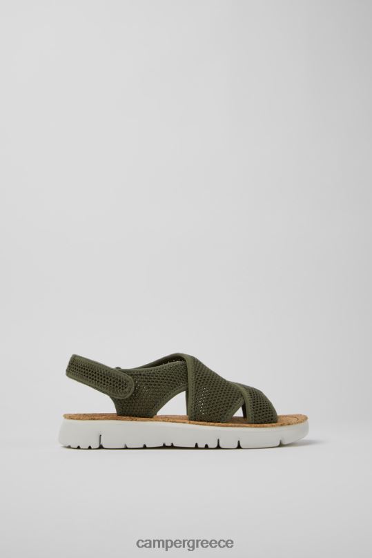 πράσινος υφασμάτινα σανδάλια σχεδίασης πράσινο oruga για γυναίκες Camper XTDPX832