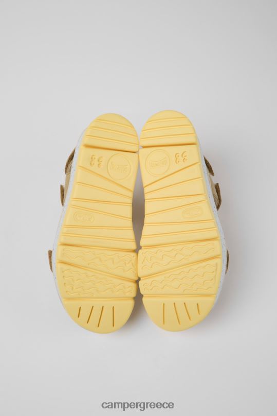 μπεζ Σχεδιασμός πέδιλα από δέρμα oruga up μπεζ για γυναίκες Camper XTDPX857