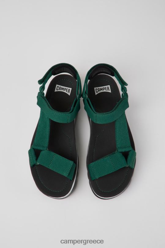 πράσινος Αποκλειστικά γυναικεία πέδιλα από ύφασμα oruga up πράσινο Camper XTDPX860