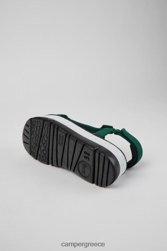 πράσινος Αποκλειστικά γυναικεία πέδιλα από ύφασμα oruga up πράσινο Camper XTDPX860