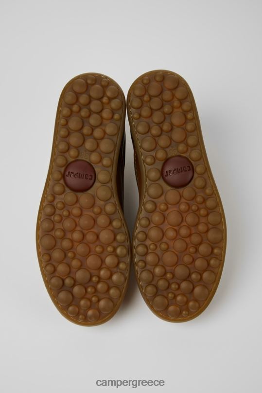 καφέ Σχεδιασμός pelotas καφέ δερμάτινα αθλητικά παπούτσια για γυναίκες Camper XTDPX904