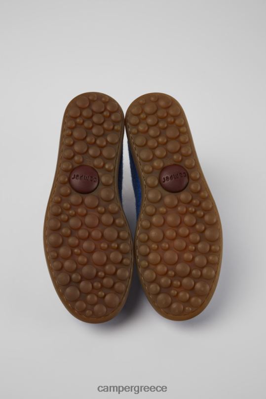 μπλε sneakers με σχέδιο pelotas μπλε μαλλί και βισκόζη Camper XTDPX906