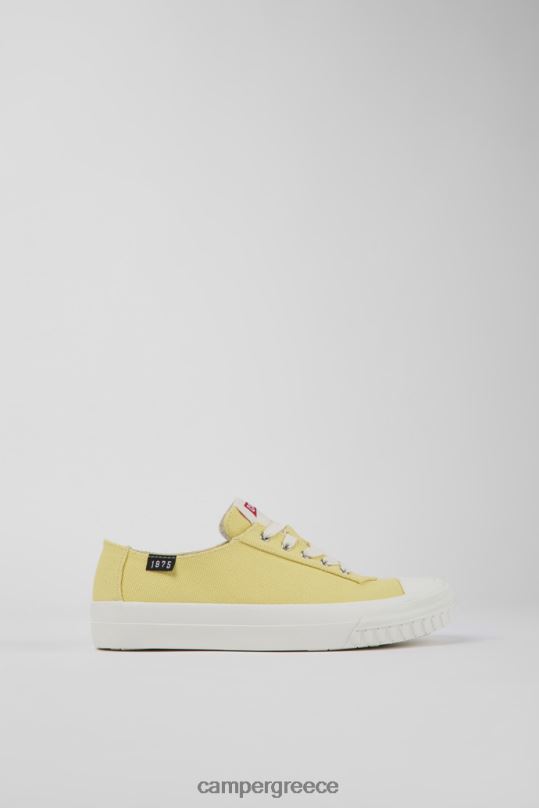 κίτρινος καμαλέον κίτρινα ανακυκλωμένα βαμβακερά αθλητικά παπούτσια για γυναίκες νέες αφίξεις Camper XTDPX670