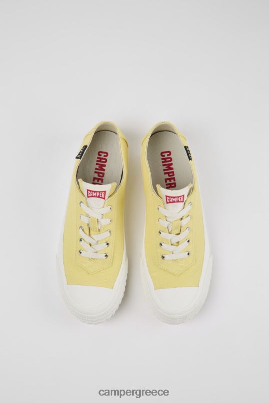 κίτρινος καμαλέον κίτρινα ανακυκλωμένα βαμβακερά αθλητικά παπούτσια για γυναίκες νέες αφίξεις Camper XTDPX670