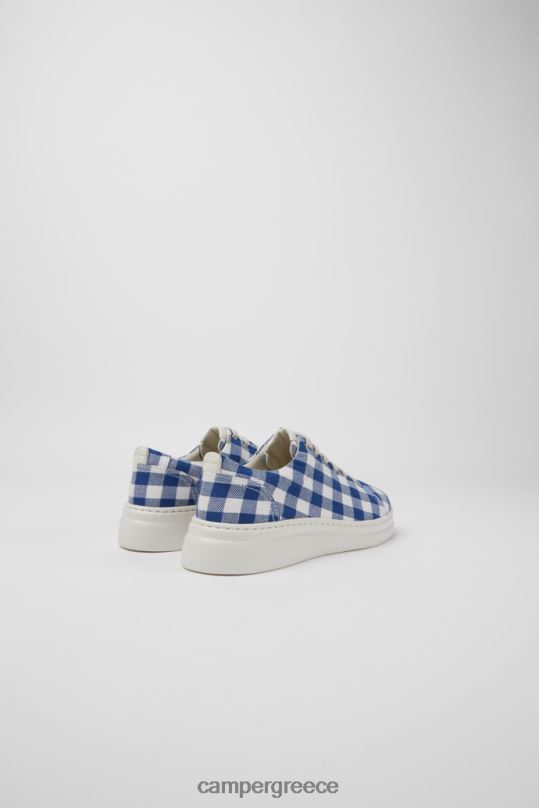 μπλε Γυναικεία αθλητικά παπούτσια από ανακυκλωμένο βαμβάκι σε μπλε και λευκά επιλαχόντα Camper XTDPX754