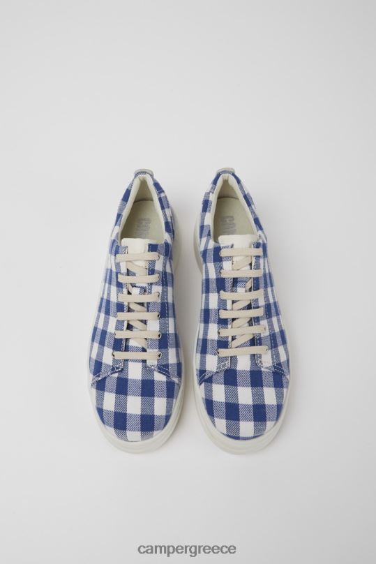 μπλε Γυναικεία αθλητικά παπούτσια από ανακυκλωμένο βαμβάκι σε μπλε και λευκά επιλαχόντα Camper XTDPX754