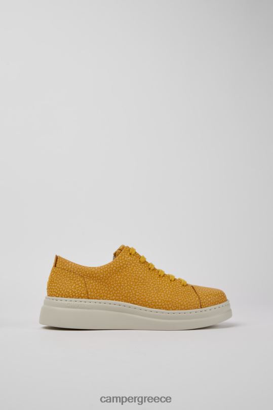κίτρινος δερμάτινα πάνινα παπούτσια σε κίτρινο-μπεζ σχέδιο Camper XTDPX792