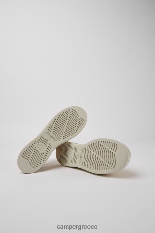 κίτρινος δερμάτινα πάνινα παπούτσια σε κίτρινο-μπεζ σχέδιο Camper XTDPX792