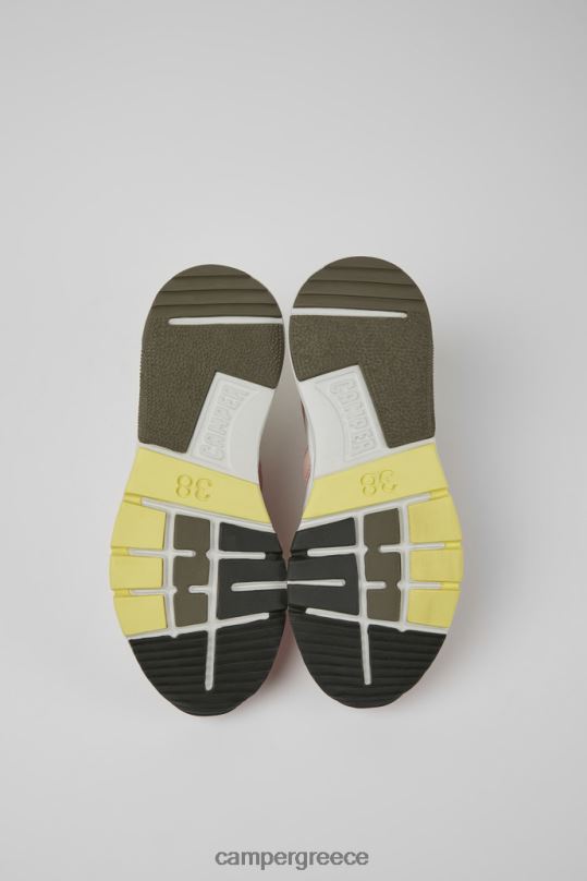 άσπρο Γυναικεία πάνινα παπούτσια από ύφασμα και nubuck σχεδίασης drift λευκά και ροζ Camper XTDPX724