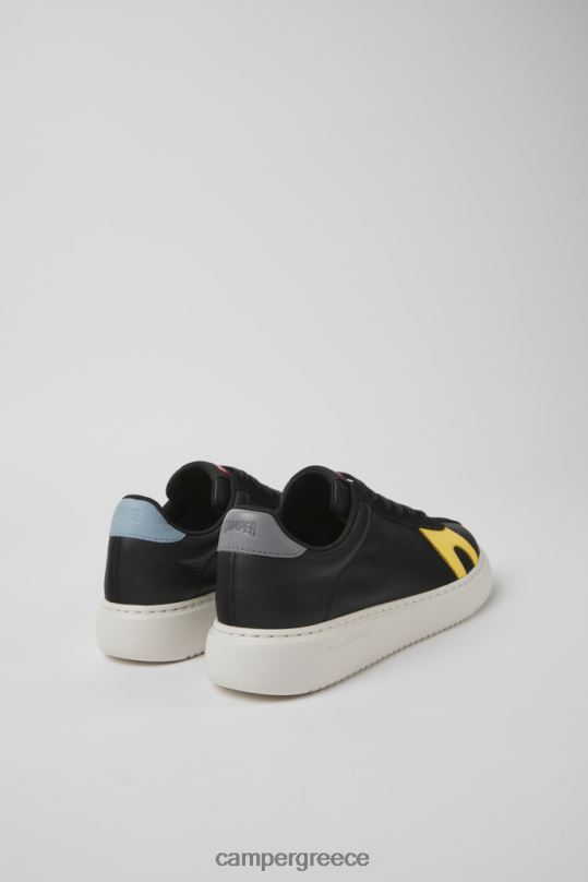 μαύρος δίδυμα μαύρα δερμάτινα και nubuck sneakers για γυναίκες αποκλειστικά Camper XTDPX660