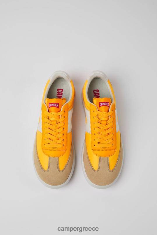 πορτοκάλι pelotas xlite πορτοκαλί δερμάτινα και υφασμάτινα πάνινα παπούτσια για γυναίκες νέες αφίξεις Camper XTDPX690