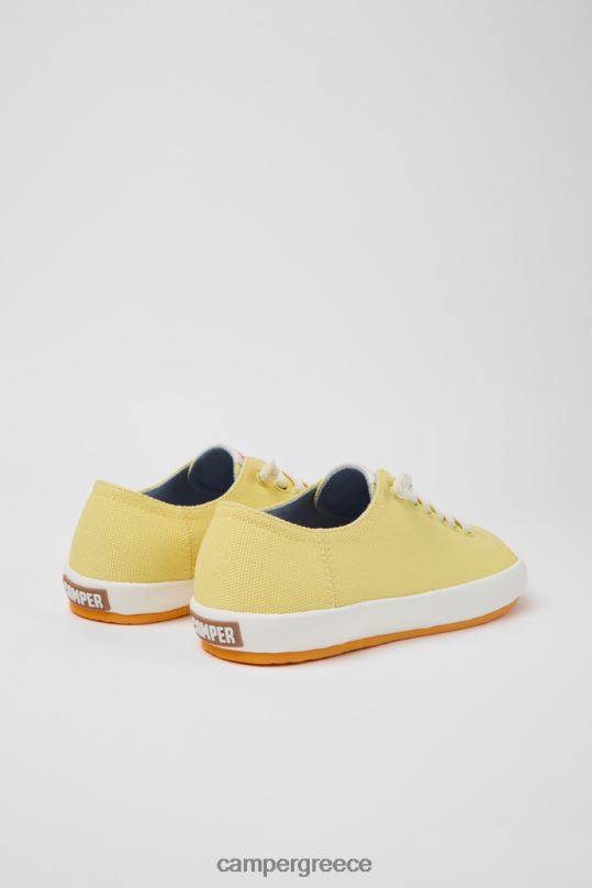 κίτρινος Γυναικεία πάνινα παπούτσια από ύφασμα peu rambla κίτρινα Camper XTDPX682