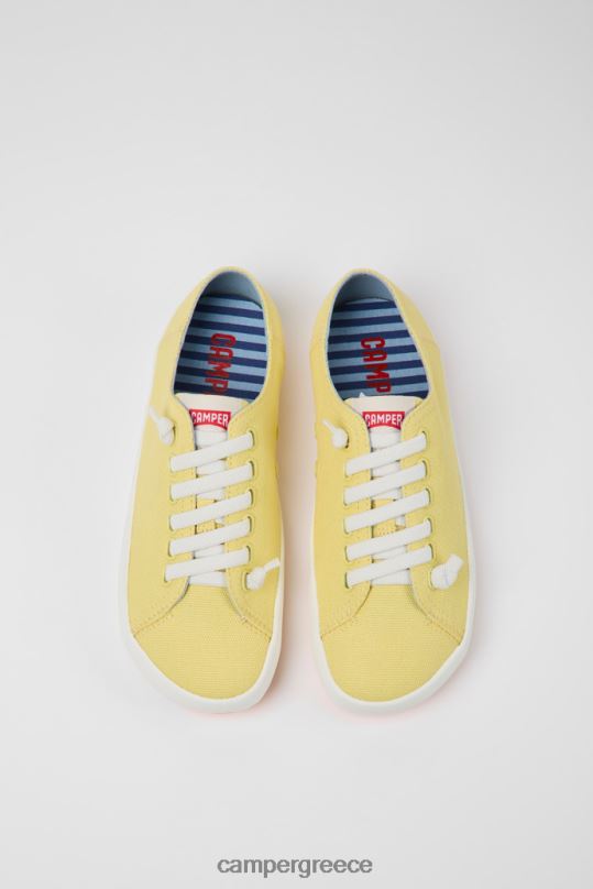 κίτρινος Γυναικεία πάνινα παπούτσια από ύφασμα peu rambla κίτρινα Camper XTDPX682