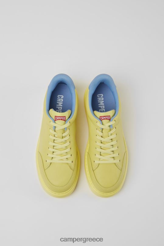 κίτρινος αποκλειστικά δερμάτινα αθλητικά παπούτσια runner k21 κίτρινα για γυναίκες Camper XTDPX718