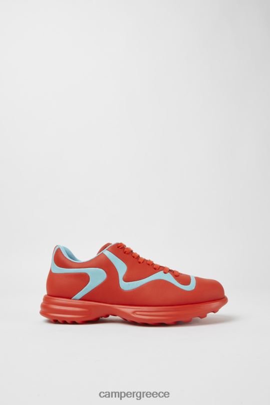 το κόκκινο δίδυμα κόκκινα και τιρκουάζ δερμάτινα sneakers με κορδόνια νέες παραλαβές Camper XTDPX787