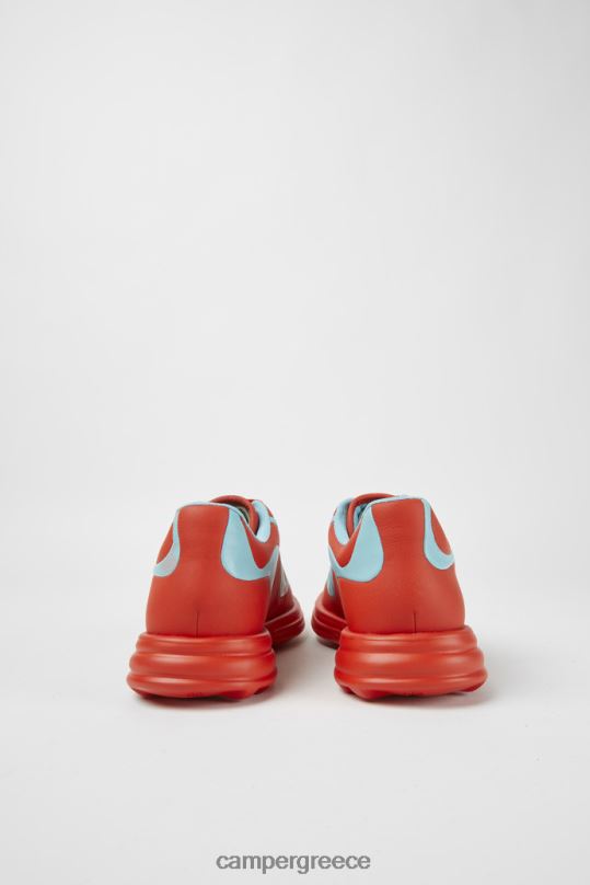 το κόκκινο δίδυμα κόκκινα και τιρκουάζ δερμάτινα sneakers με κορδόνια νέες παραλαβές Camper XTDPX787