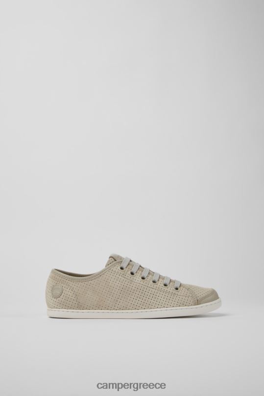 γκρί Γυναικεία πάνινα παπούτσια με σχέδιο uno γκρι nubuck και δερμάτινα Camper XTDPX704