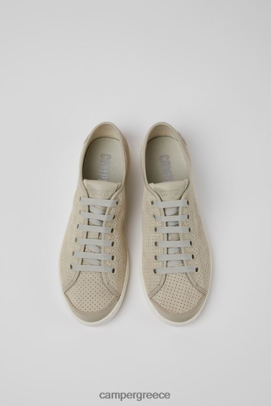 γκρί Γυναικεία πάνινα παπούτσια με σχέδιο uno γκρι nubuck και δερμάτινα Camper XTDPX704