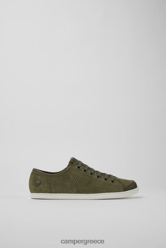 πράσινος γυναικεία πάνινα παπούτσια uno πράσινα nubuck και δερμάτινα, νέες αφίξεις Camper XTDPX705