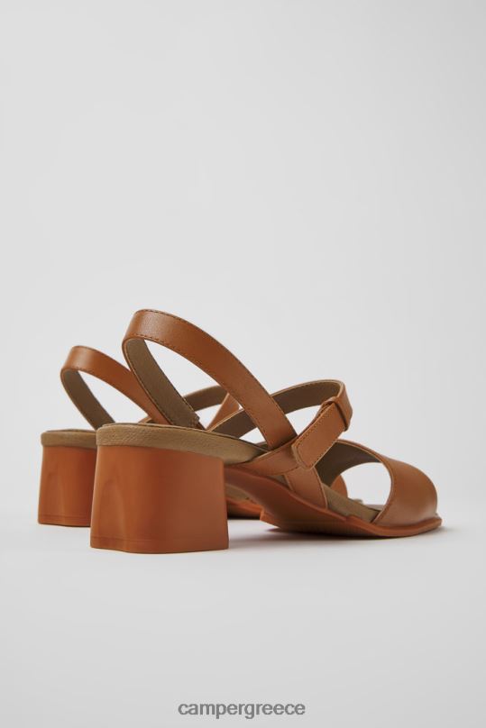 καφέ σχέδιο γυναικείο καστανό πέδιλο με τιράντες Camper XTDPX1035