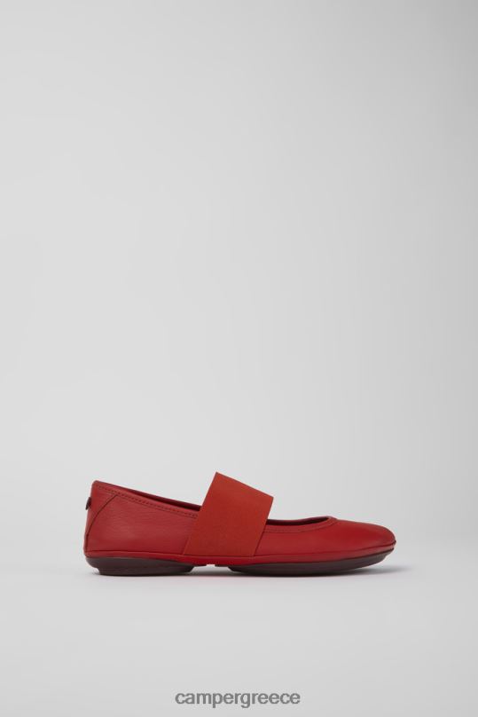 το κόκκινο Σχεδιάστε σωστά κόκκινα δερμάτινα παπούτσια για γυναίκες Camper XTDPX1049