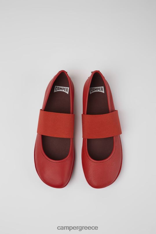 το κόκκινο Σχεδιάστε σωστά κόκκινα δερμάτινα παπούτσια για γυναίκες Camper XTDPX1049