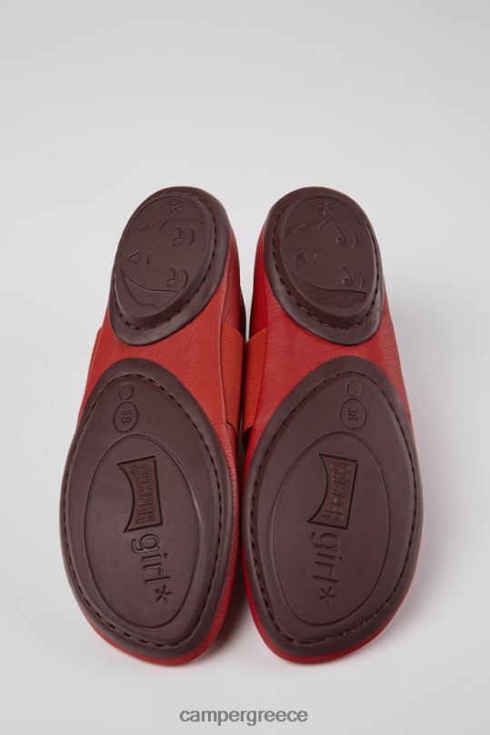 το κόκκινο Σχεδιάστε σωστά κόκκινα δερμάτινα παπούτσια για γυναίκες Camper XTDPX1049