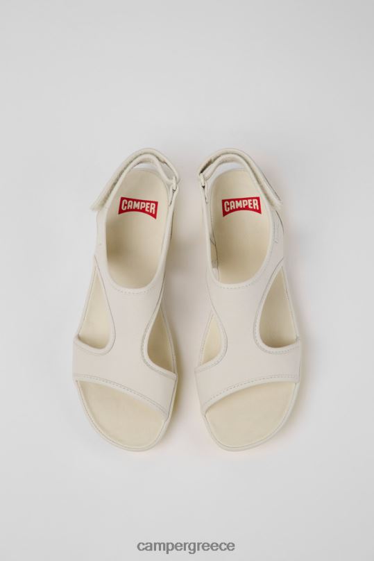 άσπρο αποκλειστικό δικαίωμα λευκά δερμάτινα σανδάλια για γυναίκες Camper XTDPX1056