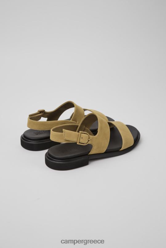 καφέ Σχεδιαστικά δερμάτινα πέδιλα σε καφέ χρώμα για γυναίκες Camper XTDPX1062