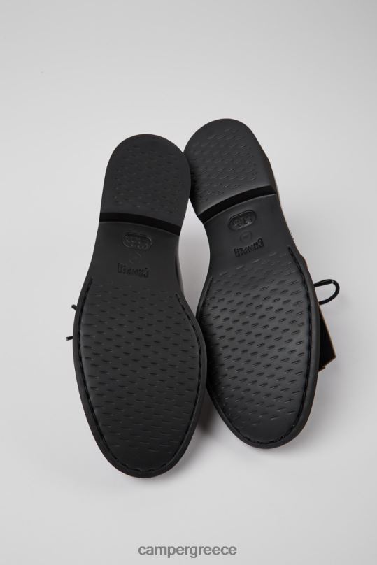 μαύρος σχεδίαση δίδυμα μαύρα και μπλε δερμάτινα παπούτσια για γυναίκες Camper XTDPX1082