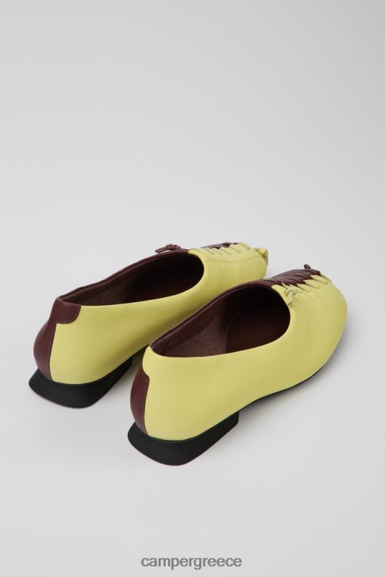 κίτρινος δίδυμα κίτρινα και μπορντό μπαλαρίνες αποκλειστικά για γυναίκες Camper XTDPX1087