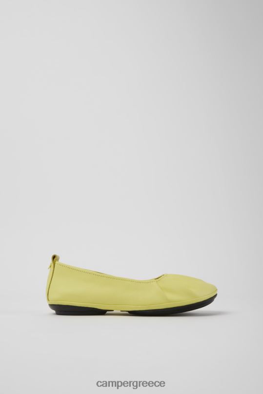 κίτρινος δεξιές κίτρινες δερμάτινες μπαλαρίνες γυναικείες νέες αφίξεις Camper XTDPX1102
