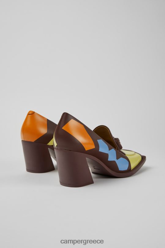 πολύχρωμος αποκλειστικές δίδυμες πολύχρωμες δερμάτινες γόβες για γυναίκες Camper XTDPX1108