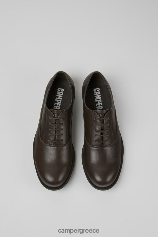 καφέ Μιλ καφέ δερμάτινα παπούτσια αποκλειστικά για γυναίκες Camper XTDPX1120