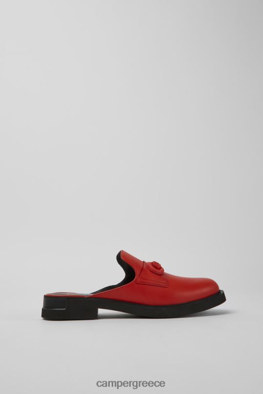 το κόκκινο σχεδίαση δίδυμα ημιανοικτά κόκκινα δερμάτινα παπούτσια Camper XTDPX1134