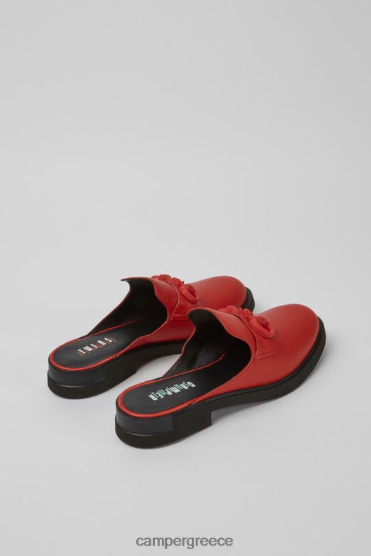 το κόκκινο σχεδίαση δίδυμα ημιανοικτά κόκκινα δερμάτινα παπούτσια Camper XTDPX1134